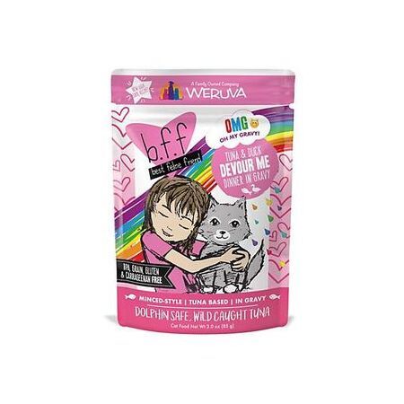 WERUVA BFF OMG POUCH 3 OZ TUNA &amp; DUCK DEVOUR ME 12/TR