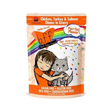 Weruva Cat BFF OMG Pouch GF Chicken, Turkey &amp; Salmon - Purr Plan2.8z