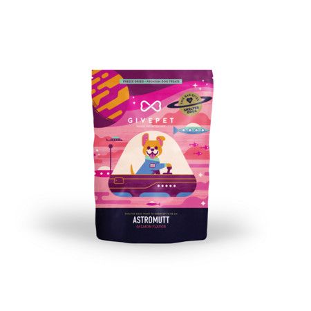 GIVEPET DOG TREAT FD SALMON ASTROMUTT 3OZ