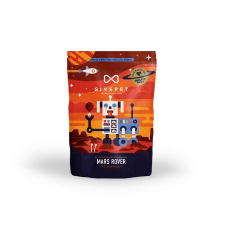GIVEPET DOG TREAT FD CHICKEN MARS ROVER 3oz