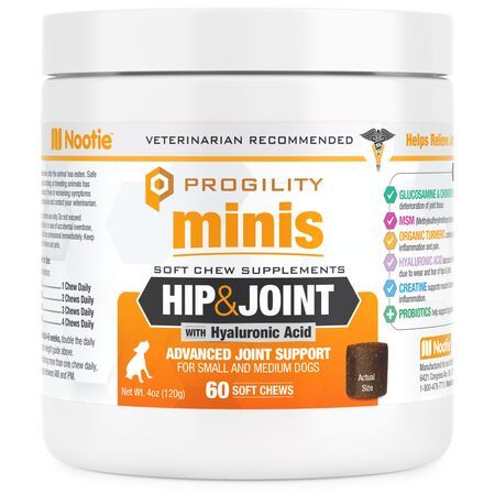 Nootie Dog Treat Progility Mini Hip &amp; Joint 60 Count