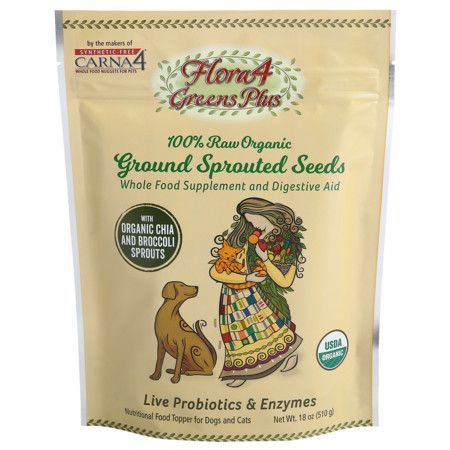 Carna4: Flora4: Greens Plus Sprouted Seeds Topper Singles Master 1.5oz/12 Pack