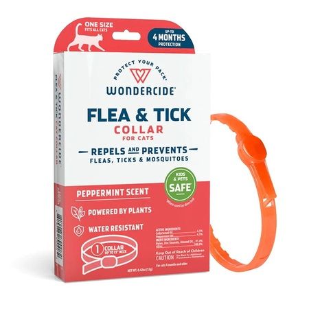 WONDERCIDE FLEA TICK COLLAR FOR CATS PEPPERMINT