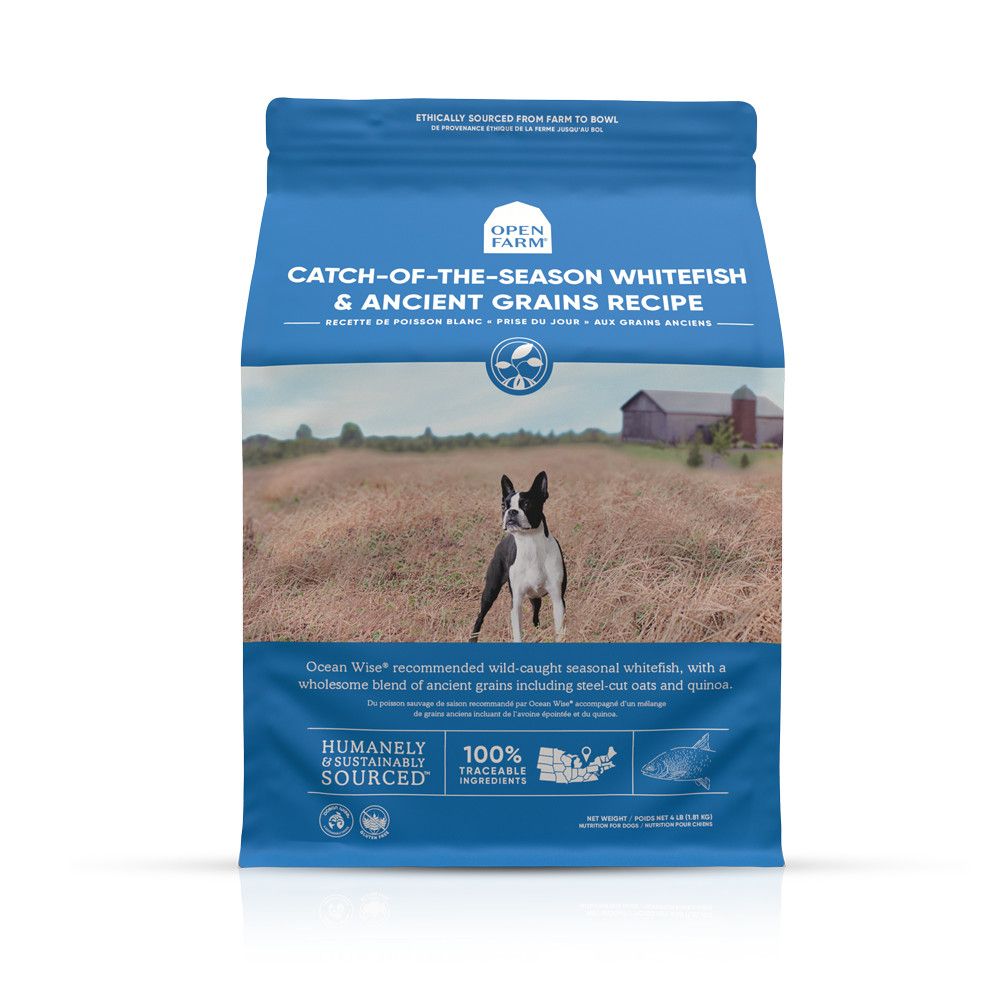 OPEN FARM DOG DRY WHITEFISH RECIPE ANCIENT GRAIN, Size: 4 lb