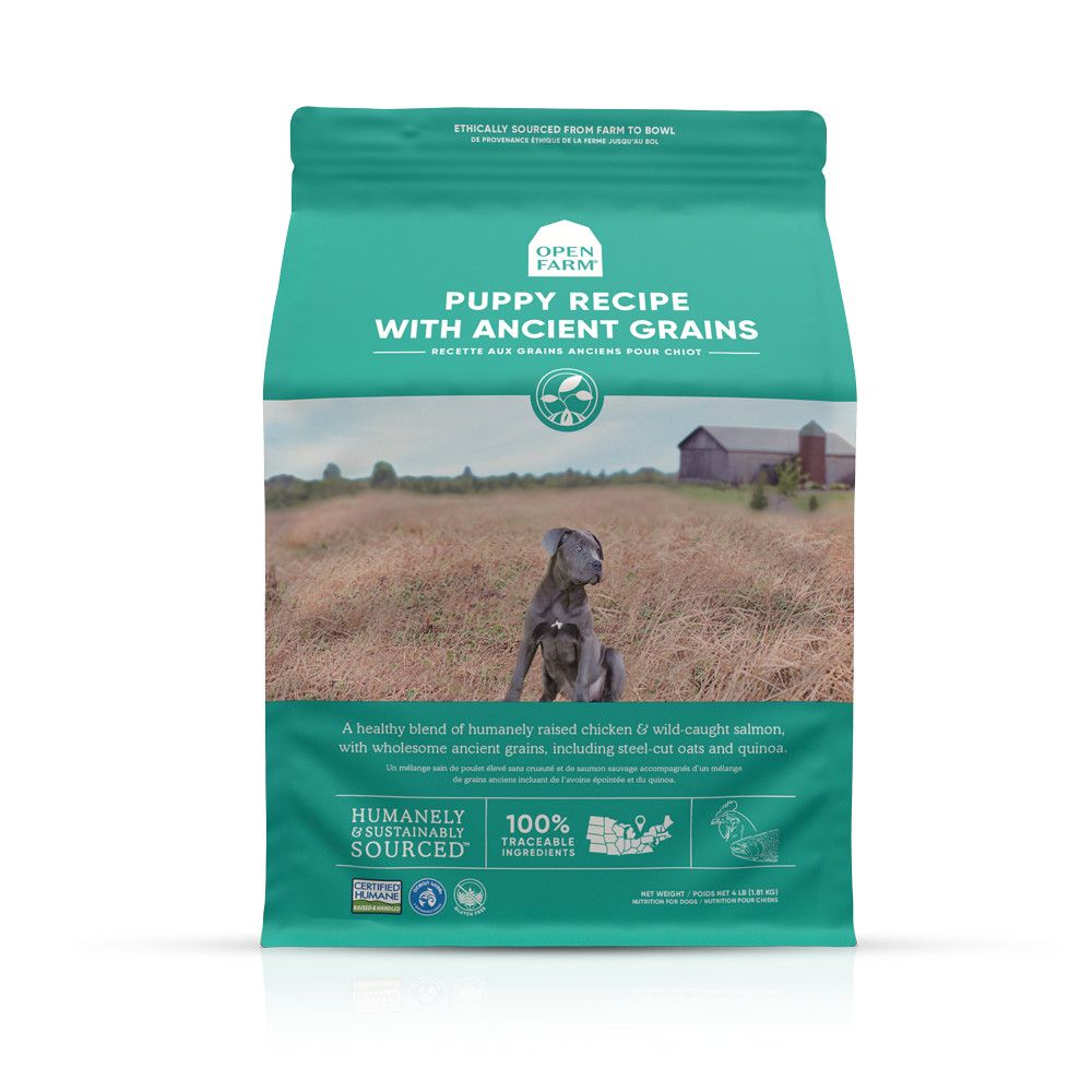 OPEN FARM DOG DRY PUPPY  RECIPE ANCIENT GRAIN, Size: 4 lb