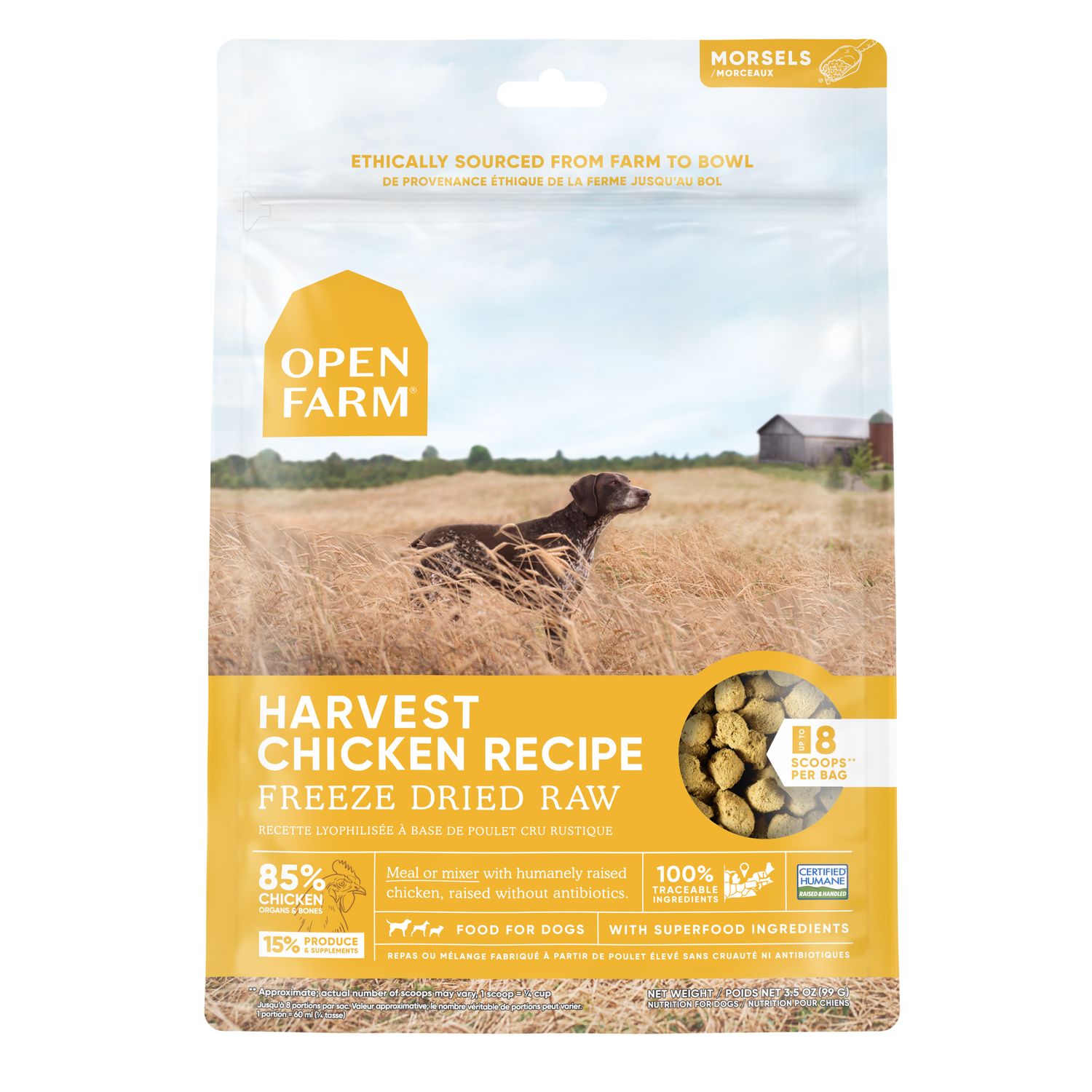 OPEN FARM DOG FD RAW CHICKEN, Size: 3.5 oz