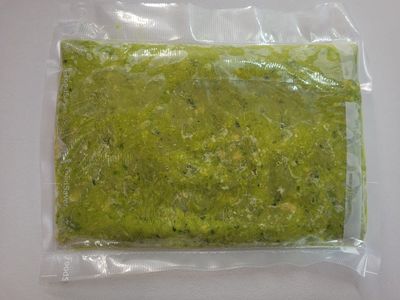 Guacamole al vacío y congelado, listo para consumir!
