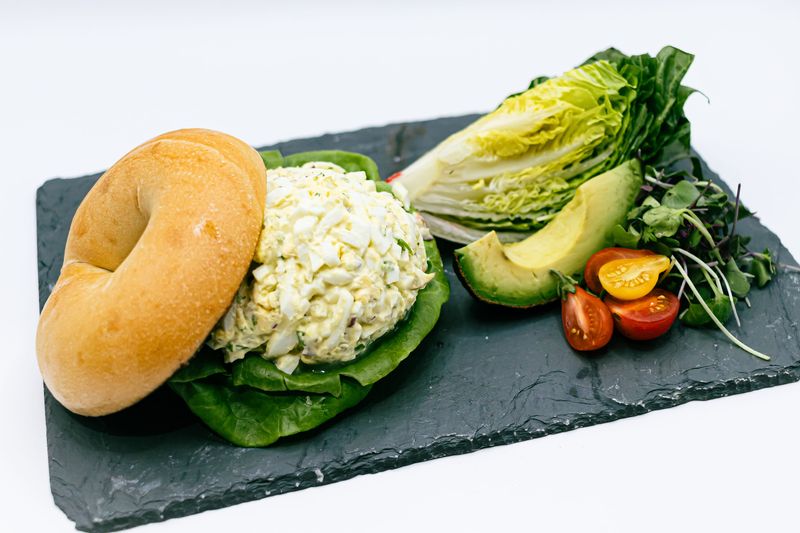 Freshly Baked Einstein Bagels Chopped Egg