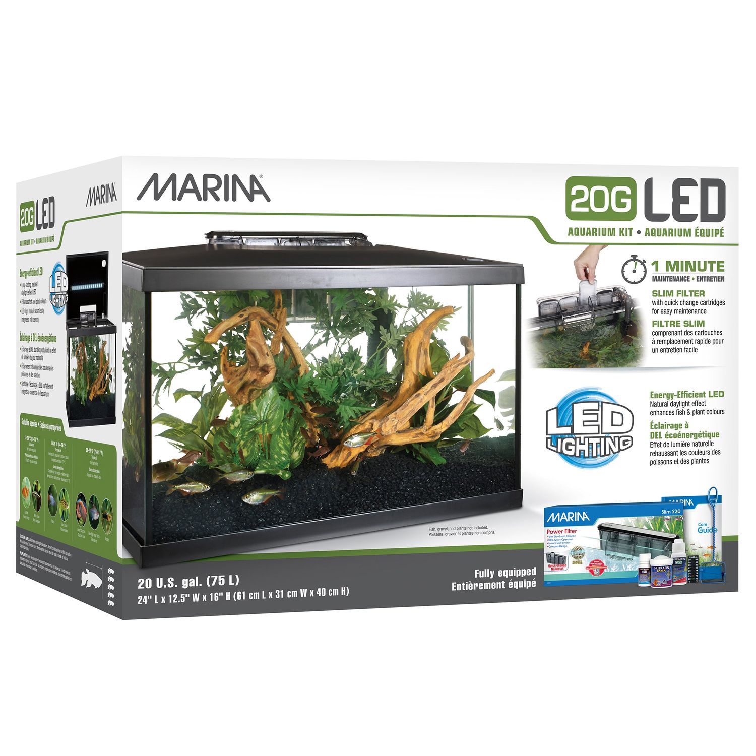 Marina LED Aquarium Kit, 20 gal.