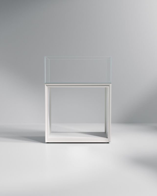 Aluminum Stand - 90U - White, Frame Only (No Doors)