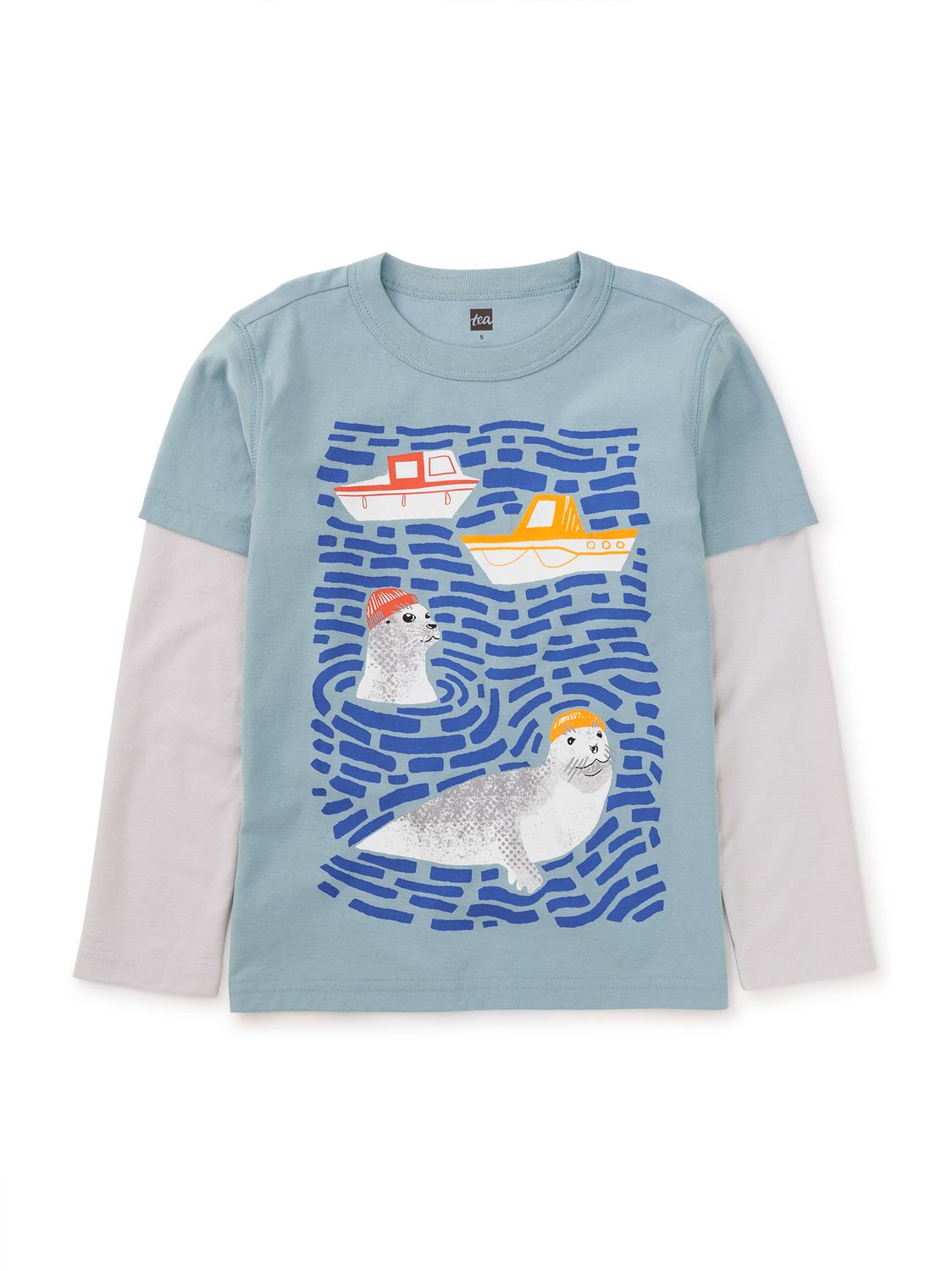 Seal Layer Sleeve Graphic Tee