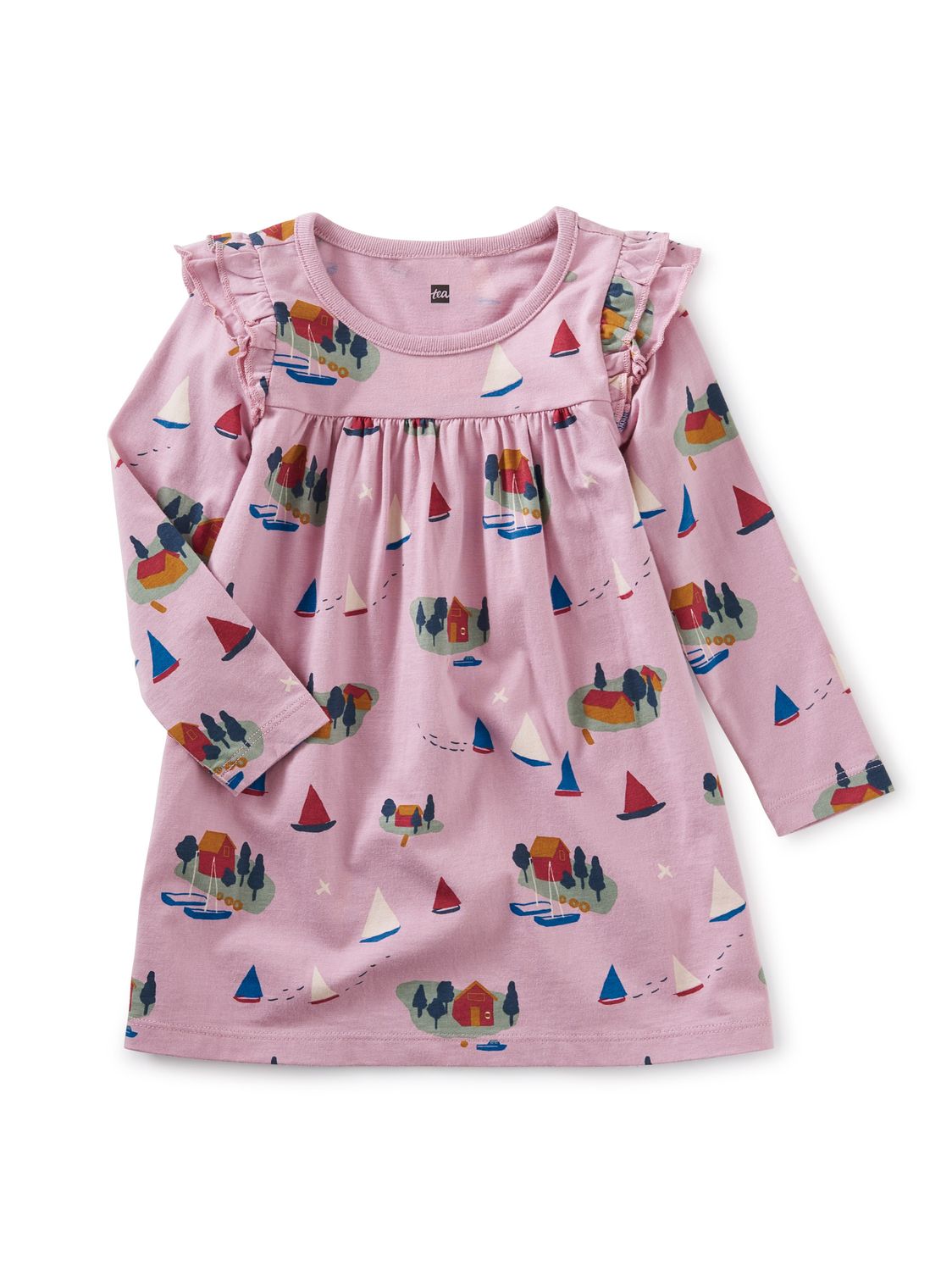  Ruffle Shoulder Baby Dress