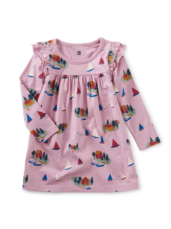  Ruffle Shoulder Baby Dress