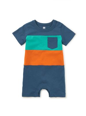 Colour Block Baby Romper