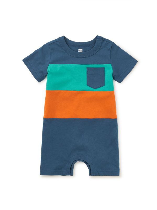 Colour Block Baby Romper