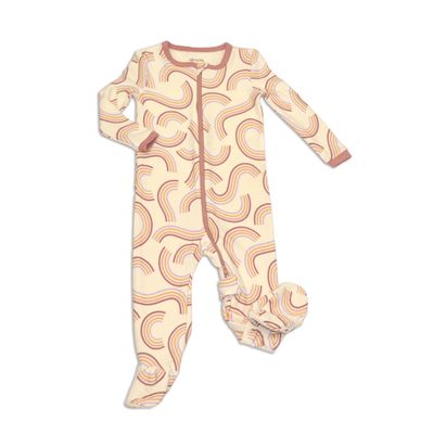 Bamboo Fleece Zip-up Footed Sleeper 