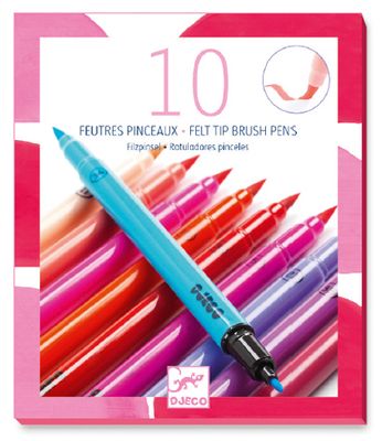 Djeco 10 Felt Brushes (Girl)