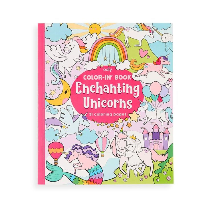 COLOR-IN&#39; BOOK: ENCHANTING UNICORNS