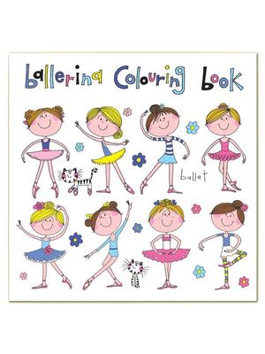 Square Colouring Book - Ballerina - 8x8