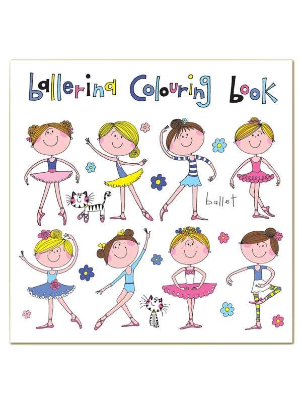 Square Colouring Book - Ballerina - 8x8