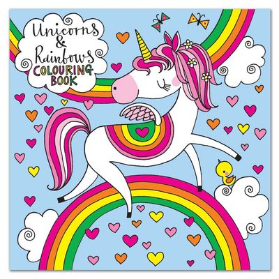 Square Coloring Book - Unicorn - 8x8
