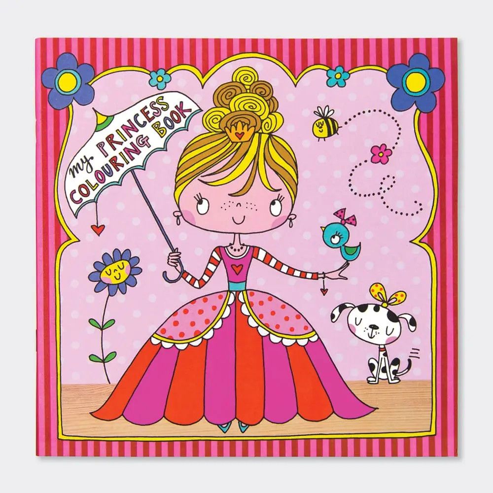 Square Coloring Book - Princess - 8x8
