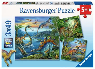Ravensburger 3x49PCS Dinosaur Fascination