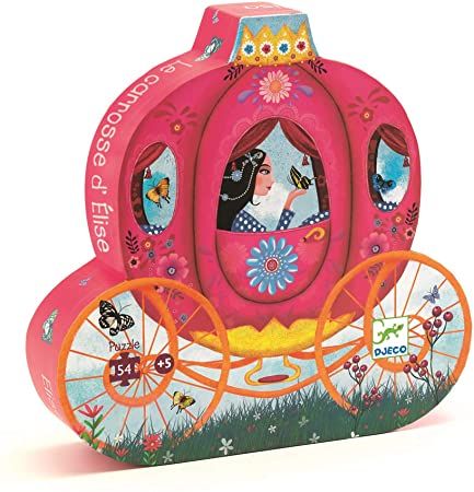 Djeco Silhouette Puzzle / The Elise&#39;s Carriage / 54 PCS