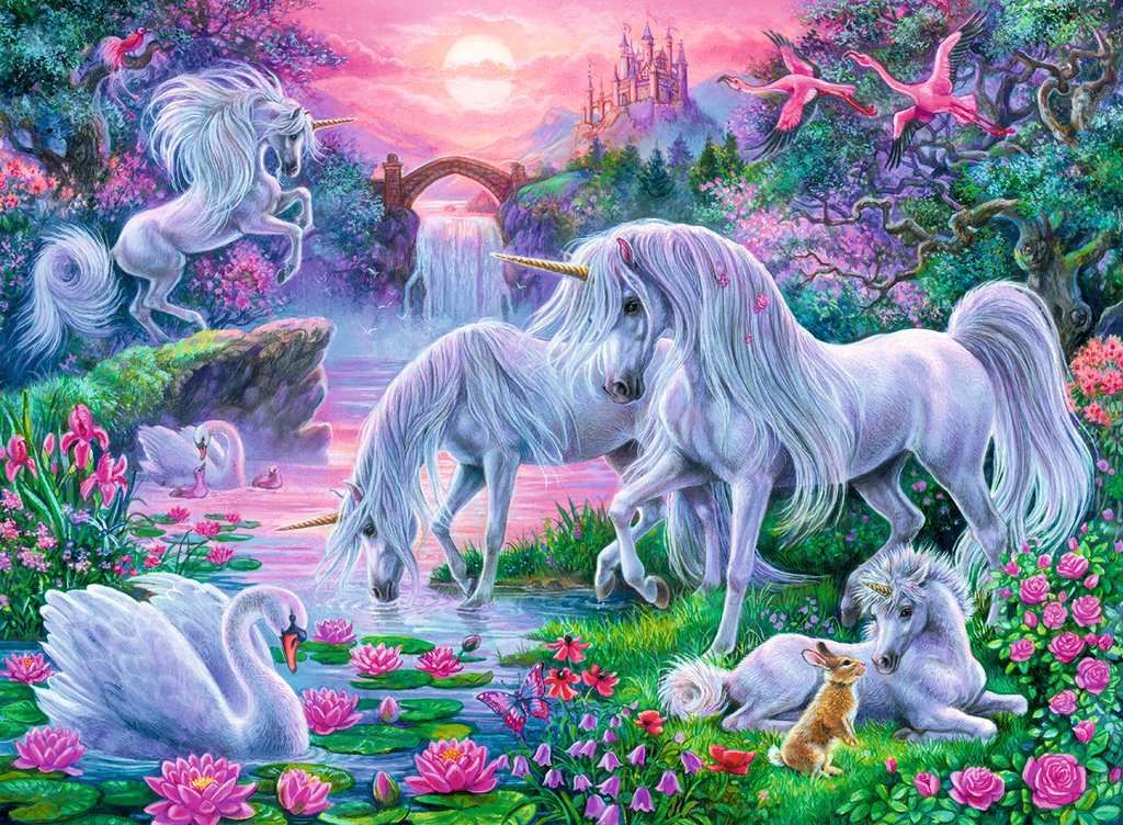 Ravensburger 150PCS Unicorns in the Sunset Glow