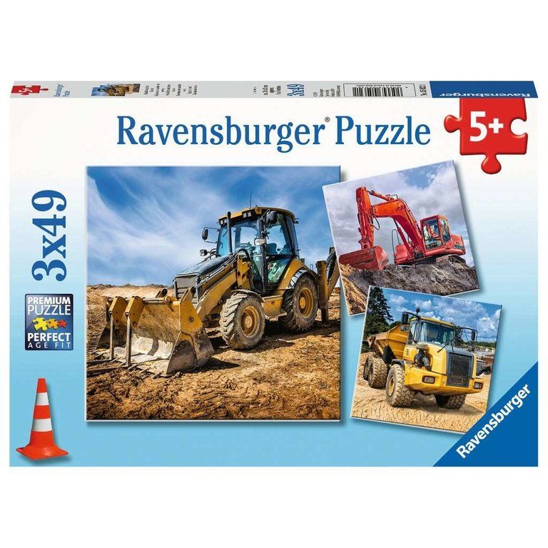 Ravensburger 3x49PCS  Digger at work!