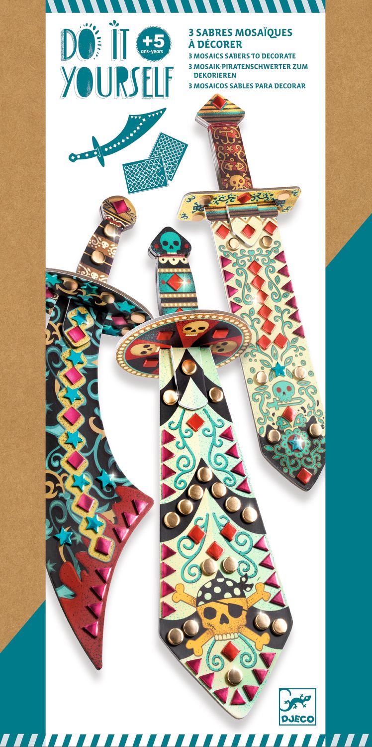 DIY / Mosaics sabers / Like a pirate