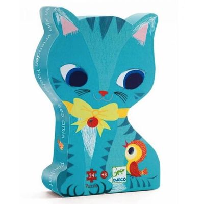 Djeco Silhouette Puzzle / Pachat and his friends/ 24 PCS