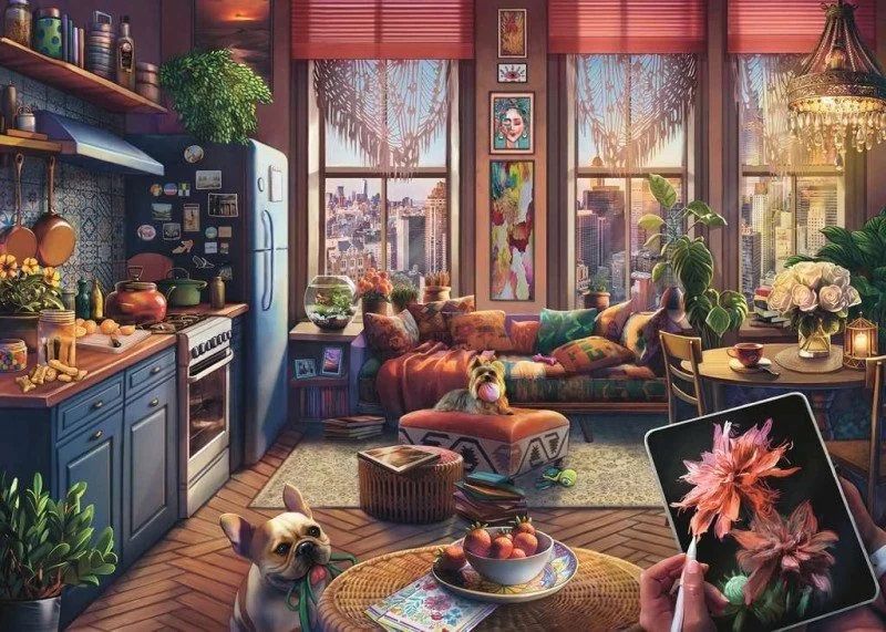 Ravensburger 500PCS Large Format Cozy Boho Studio