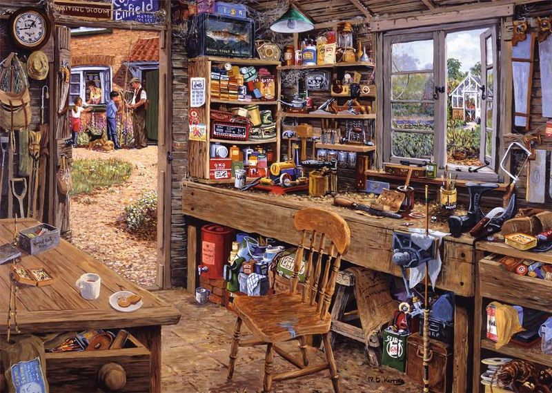 Ravensburger 500PCS Large 500PCS Dad&#39;s Shed