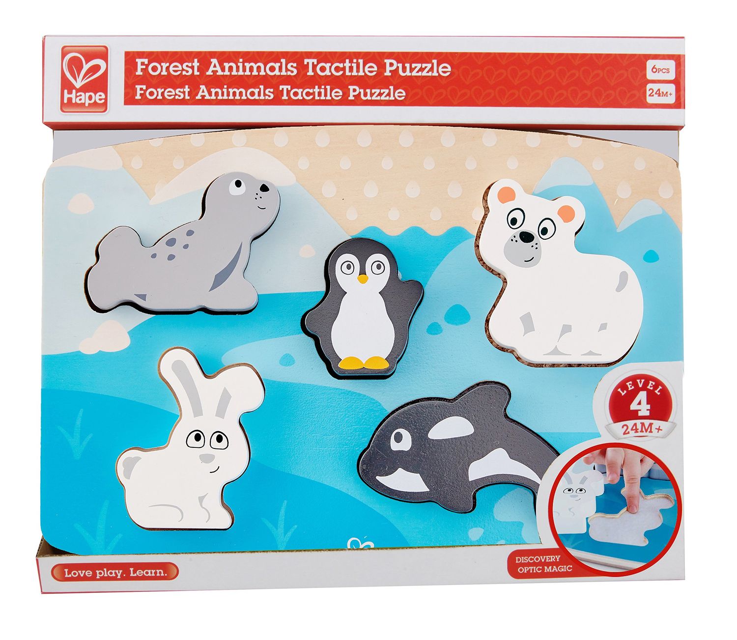 Hape Polar Animal Tactile Puzzle