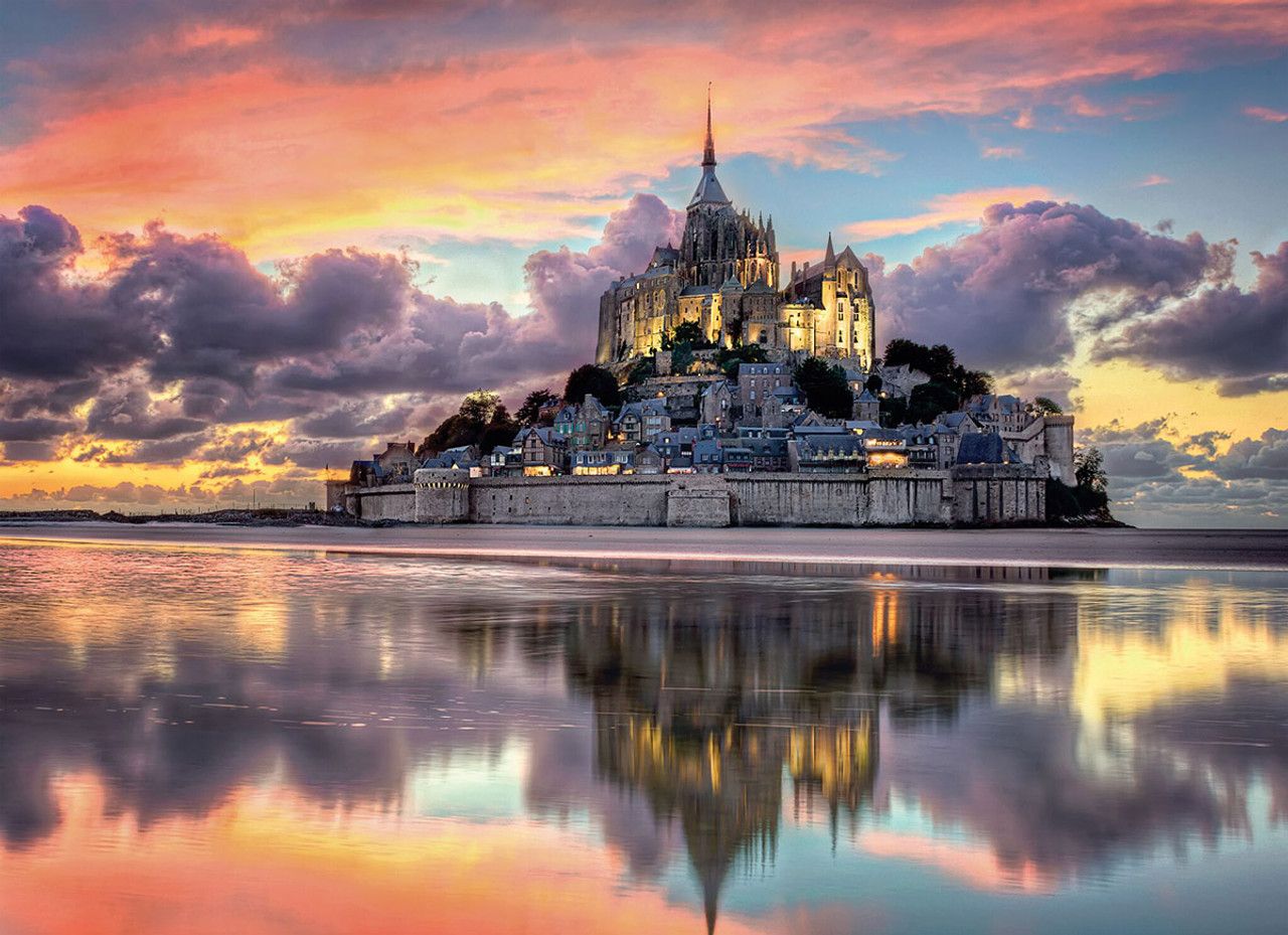 Clementoni 1000 PCS: MAGNIFICENT MOUNT SAINT -MICHEL