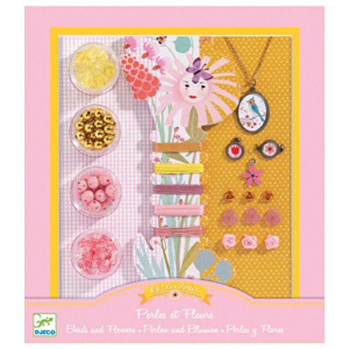 Djeco Beads / Pearl and flowers