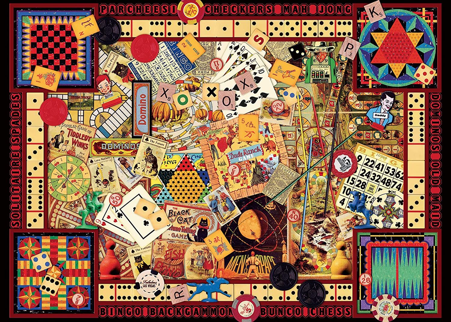 Ravensburger 1000PCS Vintage Games