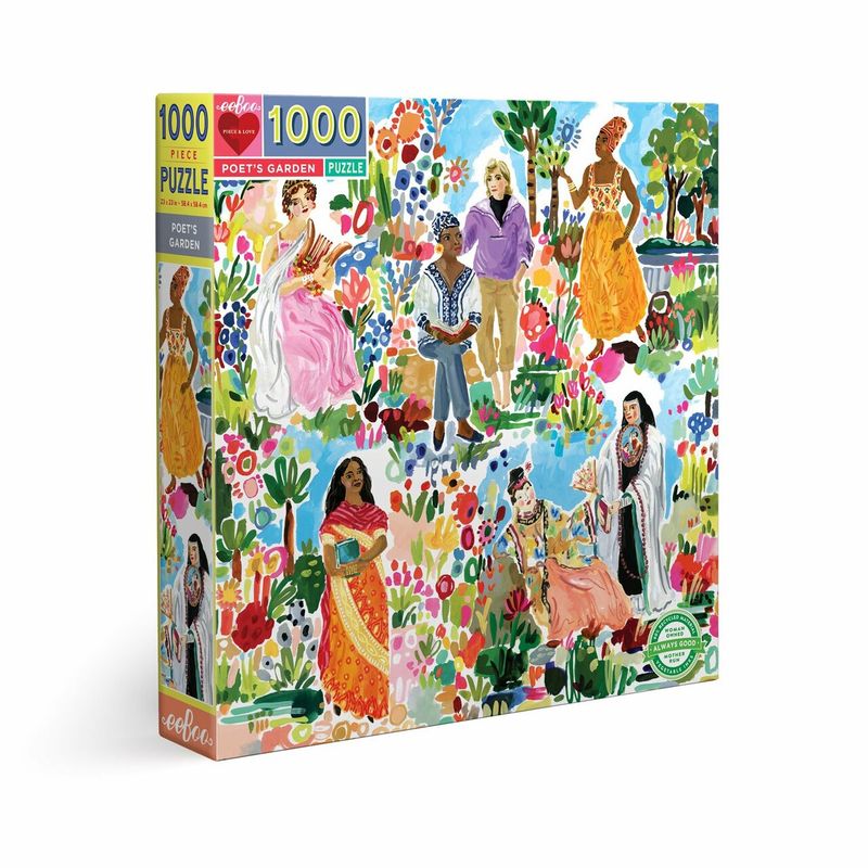 eeboo POET&#39;S GARDEN 1000 PC SQ PUZZLE