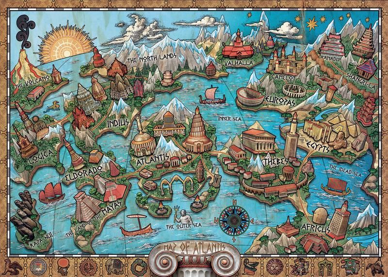 Ravensburger 1000 PCS  Mysterious Atlantis