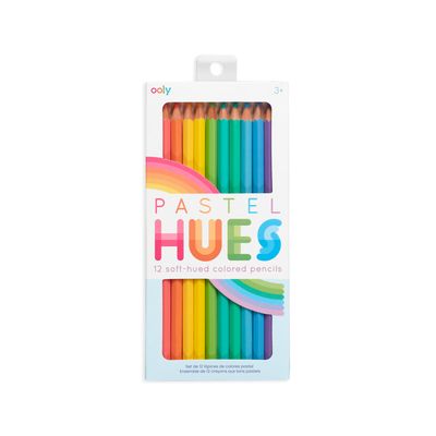 Pastel Hues Pencil Crayons 12