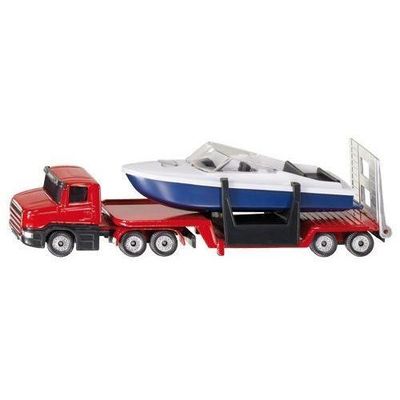 Siku low loader with boat