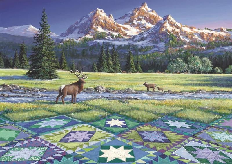 Ravensburger 300 Large Format Mountain Quiltscape