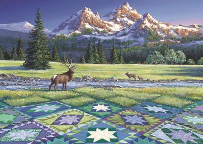 Ravensburger 300 Large Format Mountain Quiltscape