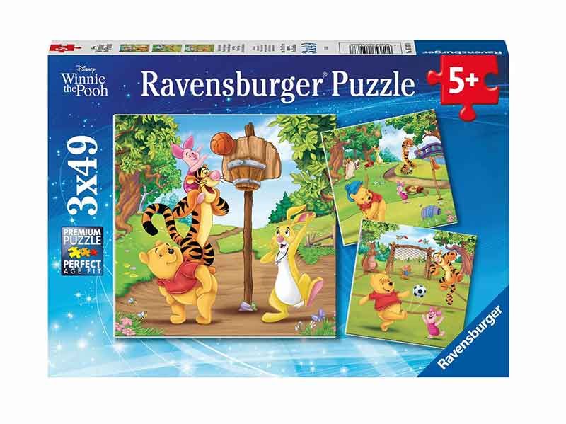 Ravensburger 3X49PCS Winnie the Pooh Sports Day