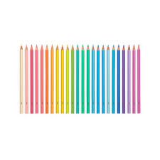 Pastel Hues Pencil Crayons 24