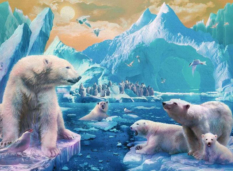 Ravensburger 300PCS Polar Bear Kingdom