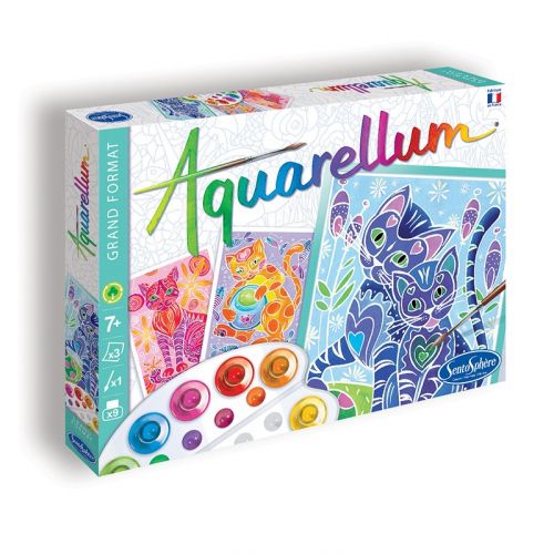 AQUARELLUM BIG SIZE - CATS (MULTI)