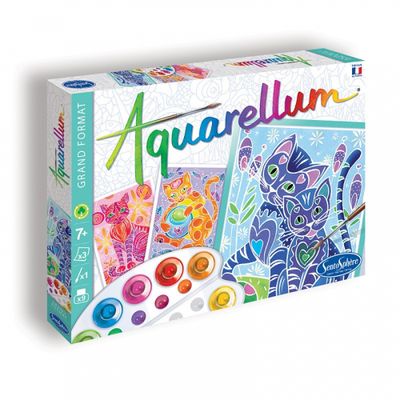 AQUARELLUM BIG SIZE - CATS (MULTI)
