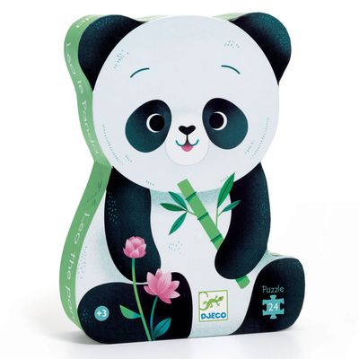 Silhouette Puzzle / Panda / 24 pcs